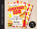 Editable Backyard Barbecue Party Invitation