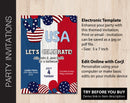 Editable Patriotic Party Invitation