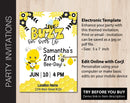 Editable Buzz On Over Birthday Party Invitation