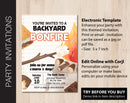 Editable Backyard Bonfire Party Invitation