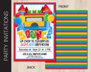 Editable Bounce House Birthday Party Invitation