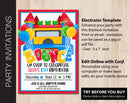 Editable Bounce House Birthday Party Invitation