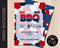 Editable Patriotic Barbecue Invitation