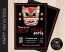 Editable Lunar New Year Party Invitation