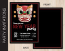 Editable Lunar New Year Party Invitation