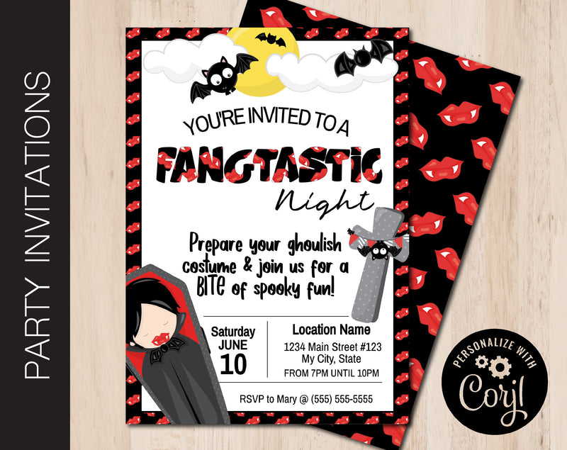 Editable Halloween Party Invitation