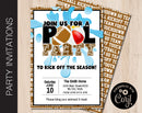 Editable Football Pool Party Invitation