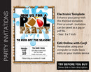 Editable Football Pool Party Invitation