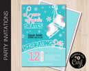 Editable Ice Skating Party Invitation