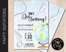 Editable Jet Setting Party Invitation