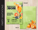 Editable Mimosa's with Mom Brunch Invitation