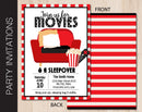 Editable Movie Night Party Invitation