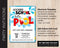 Editable Goodbye School Pool Party Invitation