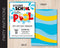 Editable Goodbye School Pool Party Invitation