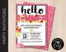 Editable Hello Summer Party Invitation