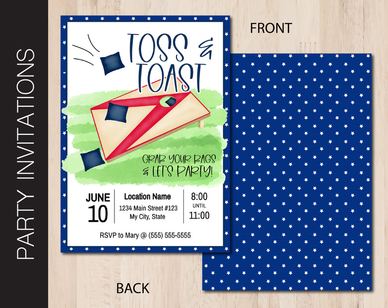 Toss & Toss Party Invitation